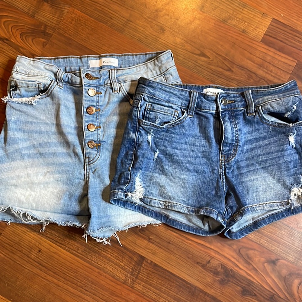 Studio blue and kancan set of 2 denim shorts